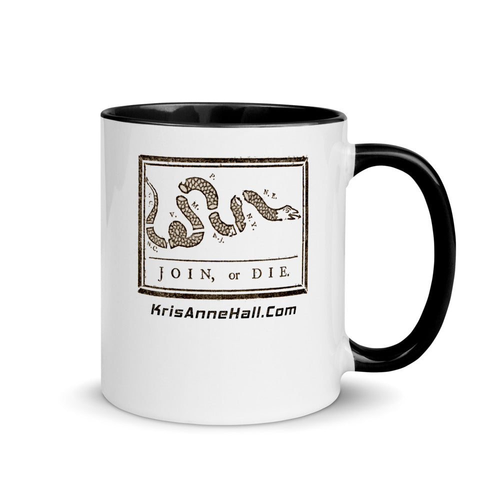 Join or Die Mug with Color Inside