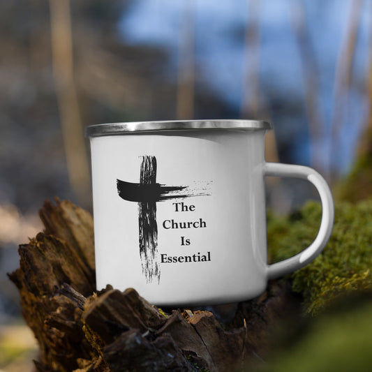 The Church is Essential Enamel Mug